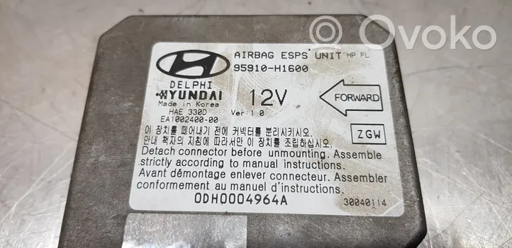 Hyundai Terracan Sterownik / Moduł Airbag 95910H1600