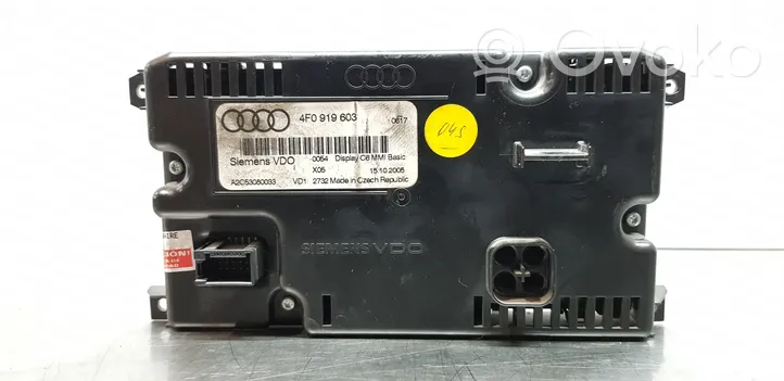 Audi A6 S6 C6 4F Schermo del visore a sovrimpressione 4F0919603