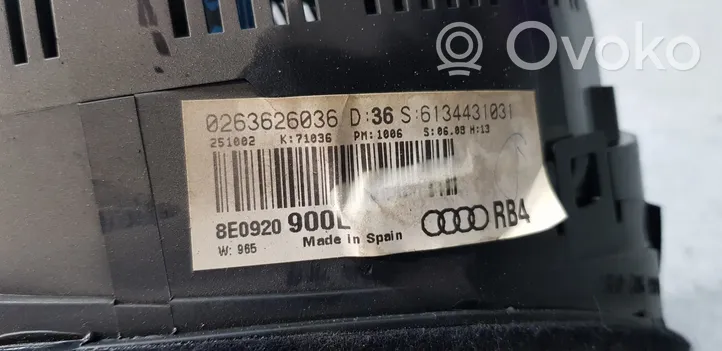 Audi A4 Allroad Nopeusmittari (mittaristo) 8E0920900L