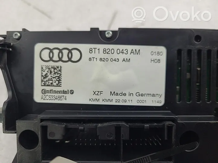 Audi A5 Sportback 8TA Panel klimatyzacji 8T1820043AM