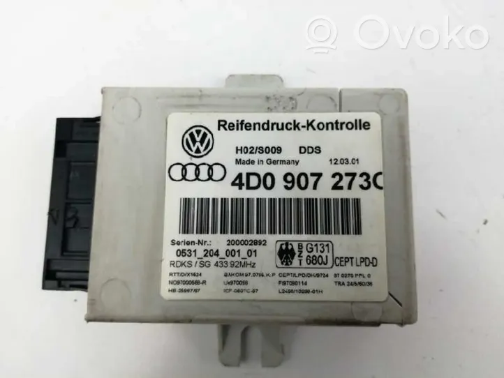 Audi A8 S8 D2 4D Muut ohjainlaitteet/moduulit 4D0907273C