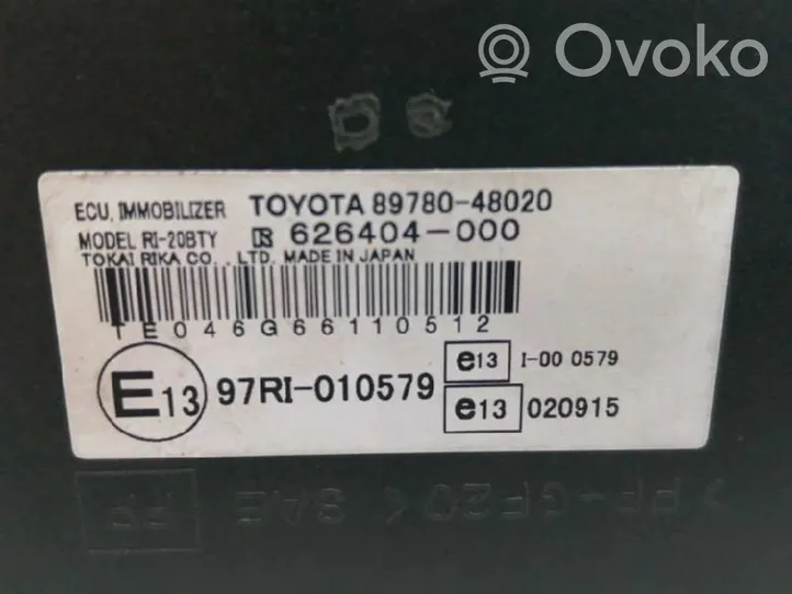 Lexus RX 330 - 350 - 400H Muut ohjainlaitteet/moduulit 8978048020