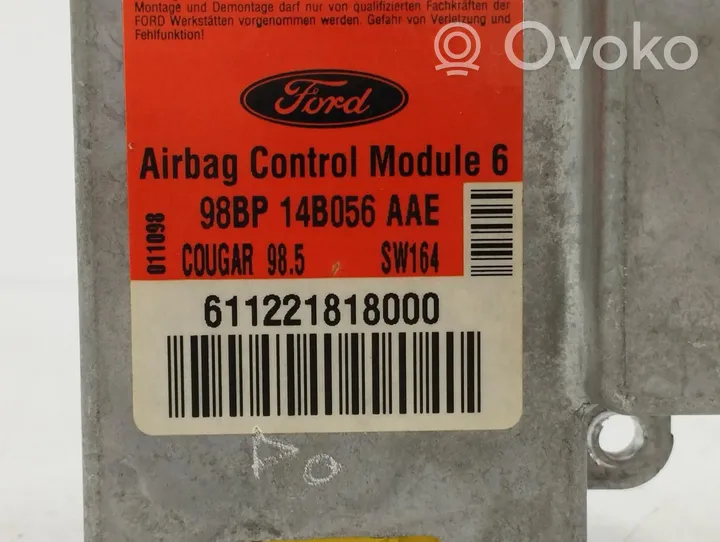 Ford Cougar Unidad de control/módulo del Airbag 98BP14B056AAE