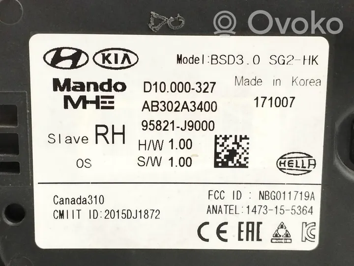 Hyundai Kona I Muut ohjainlaitteet/moduulit 95821J9000