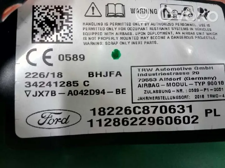 Ford Focus Šoninė oro pagalvė JX7BA042D94BE