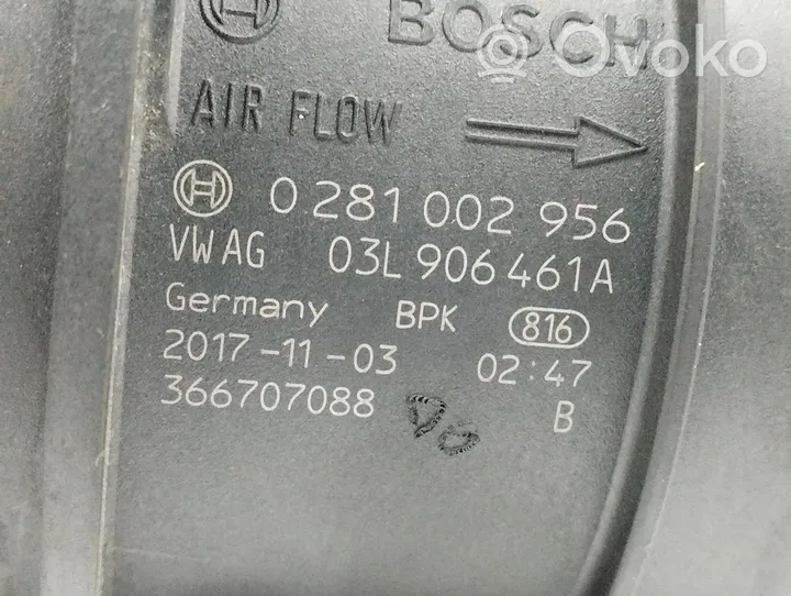 Audi A4 S4 B9 Przepływomierz masowy powietrza MAF 03L906461A