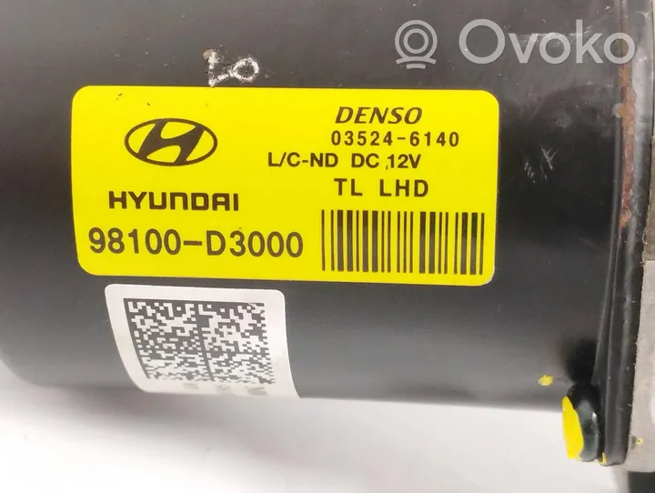Hyundai Tucson TL Etupyyhkimen vivusto ja moottori 98100D3000