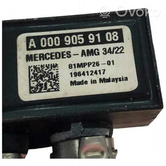 Mercedes-Benz S W222 Capteur de pression des gaz d'échappement A0009059108