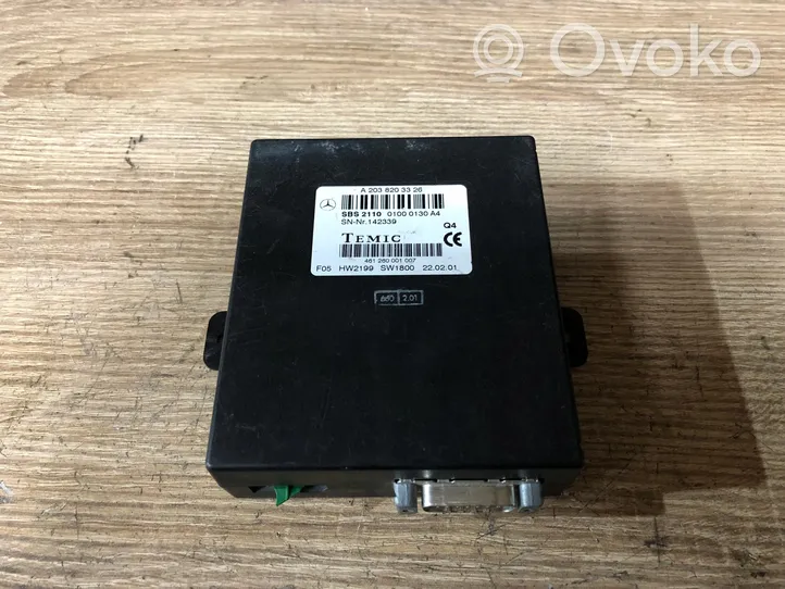 Mercedes-Benz C W203 Module reconnaissance vocale 2038203326