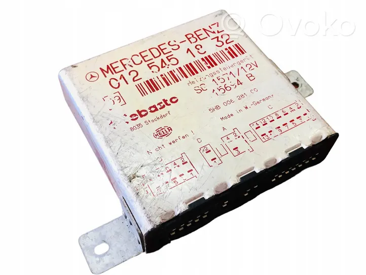 Mercedes-Benz S W140 Auxiliary heating control unit/module 0125451832