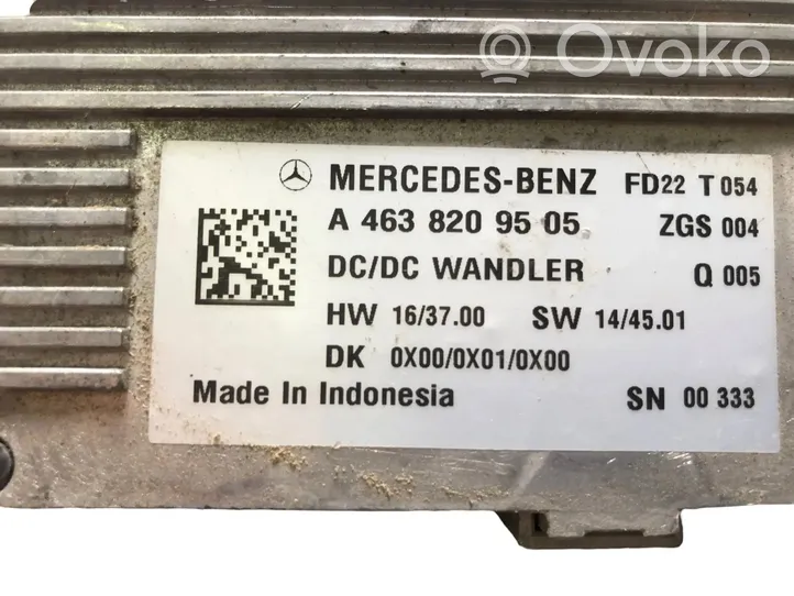Mercedes-Benz G W463 Module convertisseur de tension A4638209505