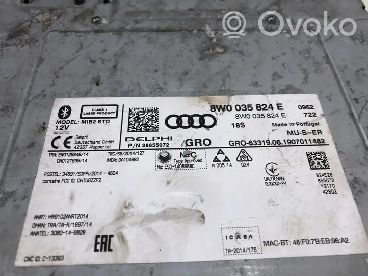 Audi A4 S4 B9 8W Virta-avainkortin lukija 8W0035824E