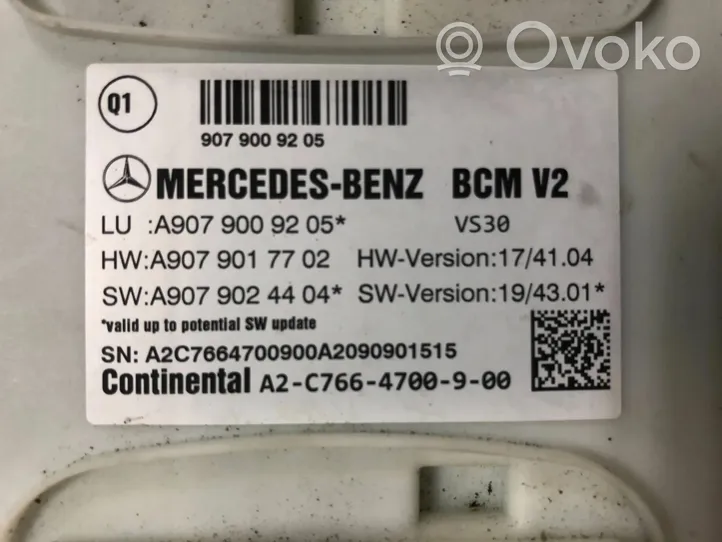 Mercedes-Benz Sprinter W907 W910 Modulo comfort/convenienza A9079009205