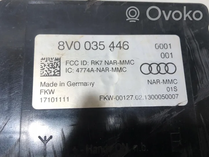 Audi A3 S3 8V Moduł / Sterownik telefonu 8V0035446