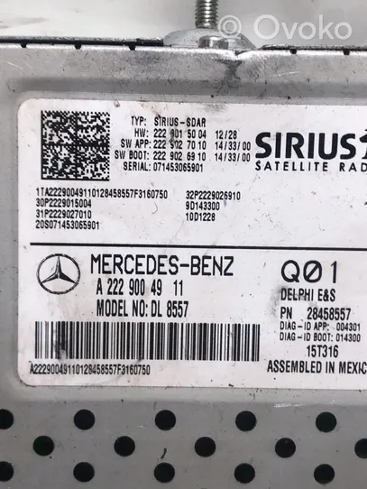 Mercedes-Benz S W116 Endstufe Audio-Verstärker A2229004911