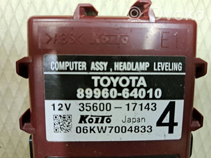 Toyota Verso Muut ohjainlaitteet/moduulit 8996064010