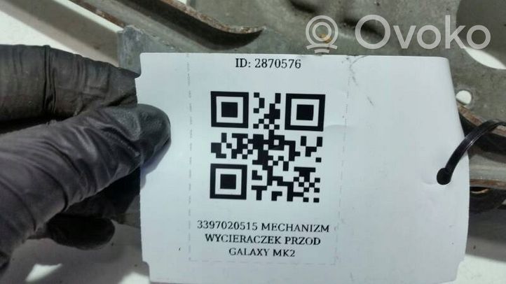 Ford Galaxy Mechanizm i silniczek wycieraczek szyby przedniej / czołowej 7M2955023A