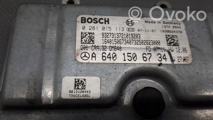 Mercedes-Benz A W169 Sterownik / Moduł ECU 0281015113