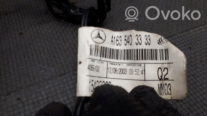 Mercedes-Benz ML W163 Wiązka przewodów klapy tylnej / bagażnika a1635403333