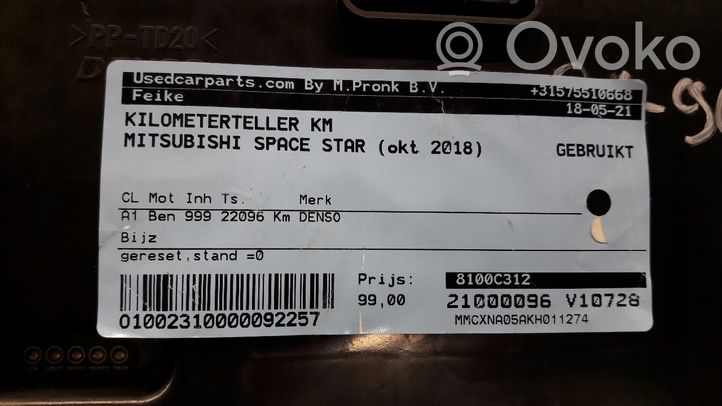 Mitsubishi Space Star Nopeusmittari (mittaristo) 8100c312