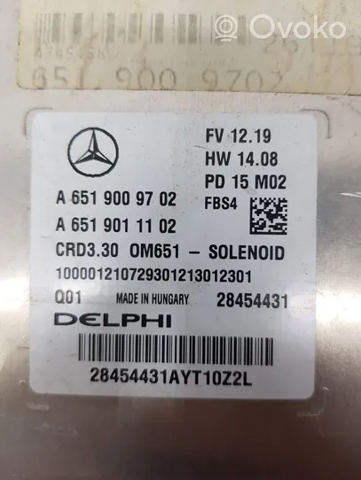 Mercedes-Benz A W176 Sterownik / Moduł ECU A6519009702