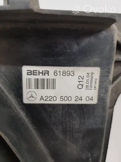 Mercedes-Benz S W220 Ventilateur de refroidissement de radiateur électrique A2205002404