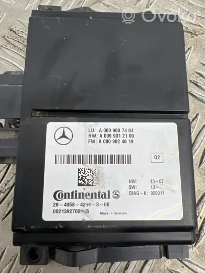 Mercedes-Benz S W222 Capteur radar d'angle mort A0009007404