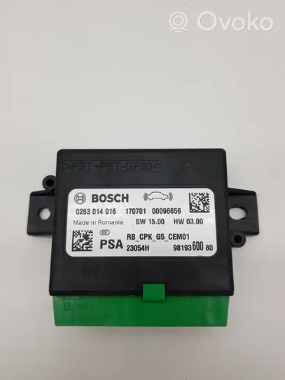 Citroen Jumpy Parking PDC control unit/module 9819360080