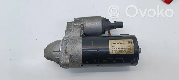 Mercedes-Benz C W204 Motorino d’avviamento A6519064300