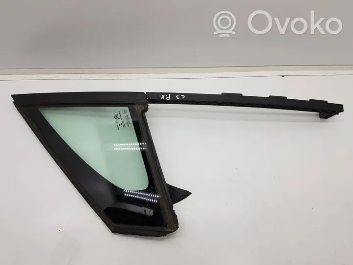 Citroen C3 Front door vent window glass four-door 9813154880