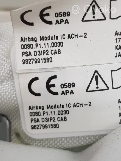 Peugeot 208 Kurtyna airbag 9827991580