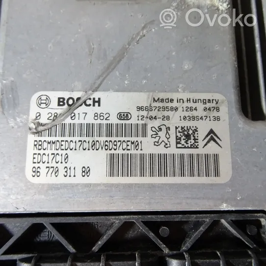 Citroen C4 II Komputer / Sterownik ECU silnika 9677031180