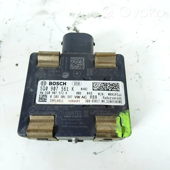 Skoda Fabia Mk3 (NJ) Distronic sensors - adaptīvās kruīza kontroles sensors 5Q0907561K