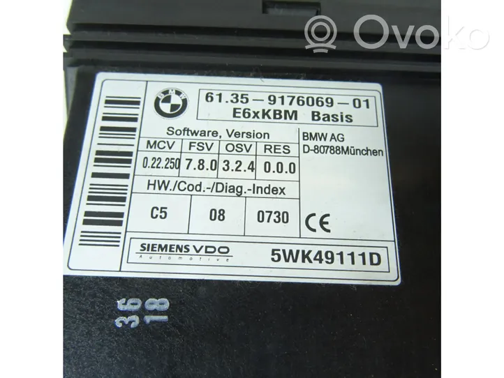 BMW 5 E60 E61 Module confort 9176069