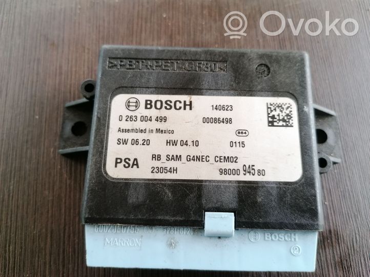 Citroen DS4 Sterownik / Moduł parkowania PDC 0263004499