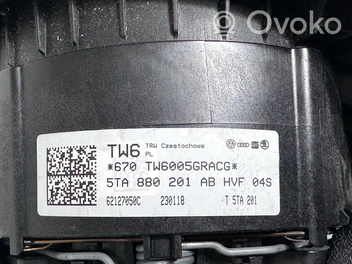 Volkswagen Tiguan Poduszka powietrzna Airbag kierownicy 5TA880201AB