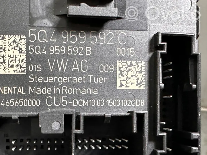 Seat Leon (5F) Durų elektronikos valdymo blokas 5Q4959592C