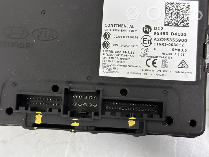 KIA Optima Keyless (KESSY) go control unit/module 95480D4100