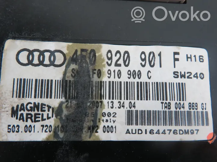 Audi A6 S6 C6 4F Spidometras (prietaisų skydelis) 