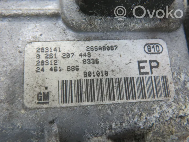 Opel Zafira A Unité de commande, module ECU de moteur 0261207448