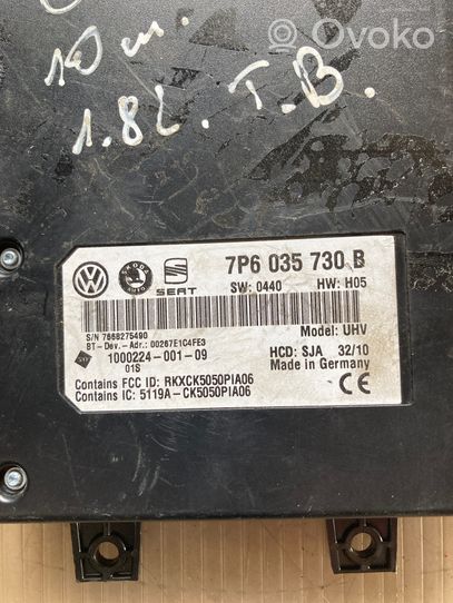 Volkswagen PASSAT B7 Moduł / Sterownik Bluetooth 7P6035730B