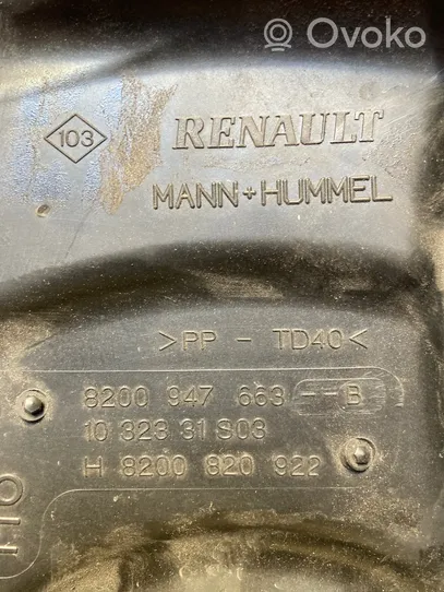 Renault Scenic III -  Grand scenic III Ilmansuodattimen kotelo 8200947663