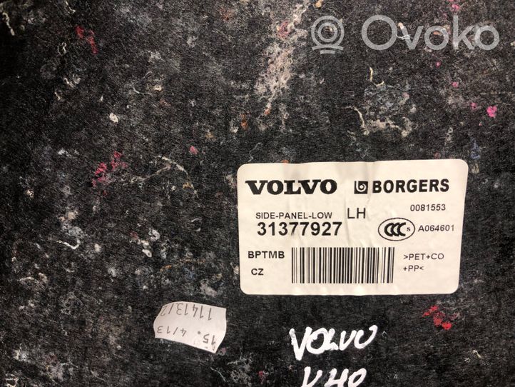 Volvo V40 Dolny panel schowka koła zapasowego 31377927