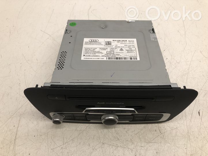 Audi Q3 8U Radio / CD/DVD atskaņotājs / navigācija 8U0035193B