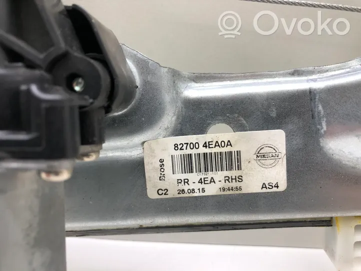 Nissan Qashqai Elektryczny podnośnik szyby drzwi tylnych 827004EA0A