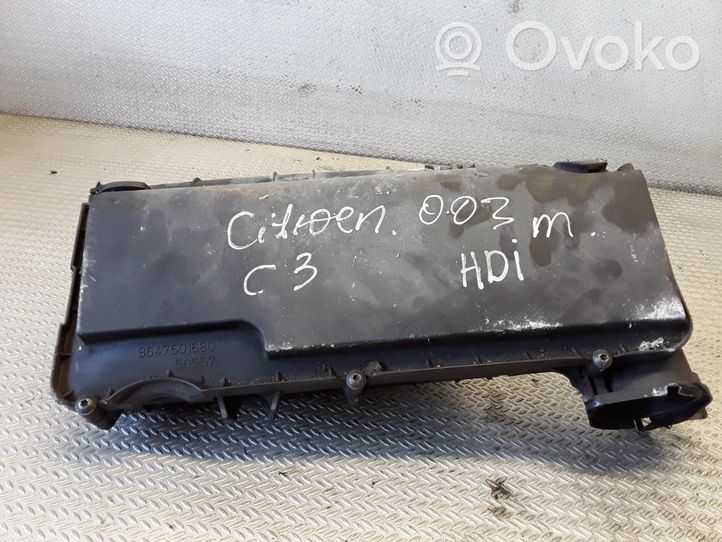 Citroen C3 Boîtier de filtre à air 9647501680