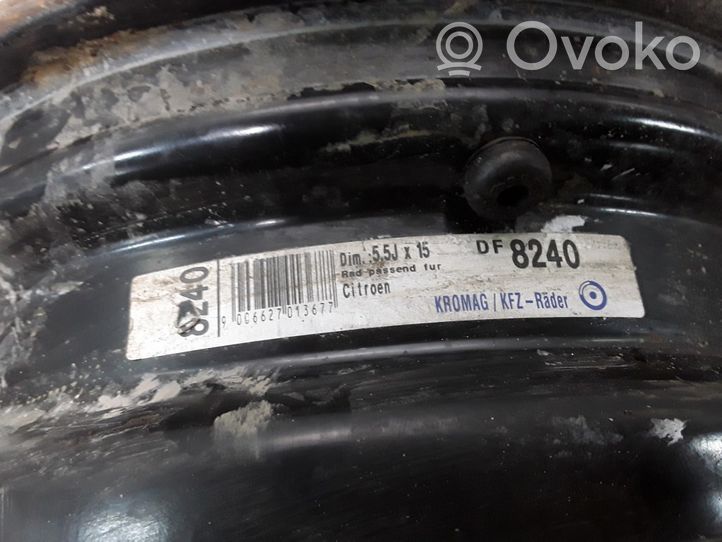 Citroen C5 R15 steel rim 