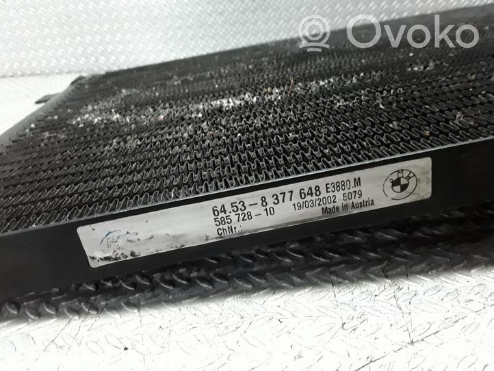 BMW 3 E46 Gaisa kondicioniera dzeses radiators 64538377648