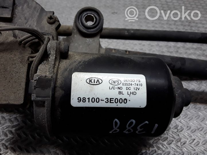 KIA Sorento Tringlerie et moteur d'essuie-glace avant 981003E000