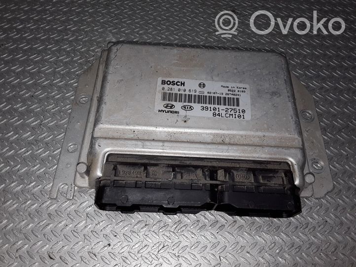 Hyundai Accent Engine control unit/module 0281010619